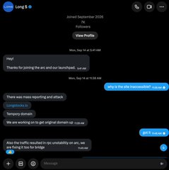 The image shows an iMessage conversation between "Long S" and another contact on September 9, 2025, at 8:05 AM. Visible messages discuss "ser," posting the project, creating demand on X, Fomo, Airdrop, and sustainability through revenue and product. Two messages from the other contact are highlighted in blue, with the most recent saying "**** no flipping."

The image relates to the post by showing the promotional messaging being used to build hype ("Fomo") around the crypto project, with the "no flipping" instruction directly reflecting the post's goal of forcing long-term holding ("snap the legs") of new participants like the "arrogant Axiom crew."