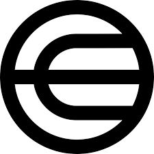 The image features a logo with the letters "C" arranged as a circle within an outer ring composed of two vertical lines intersected by a horizontal line. The black color scheme provides a stark contrast, making the logo easily recognizable. 

In the accompanying text below the logo, there are details about the token C, its holders, and the importance of verifying humans in the internet age.