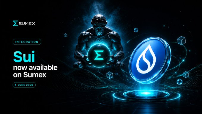 The image features a captivating advertisement for Sumex, an Ethereum-based distributed ledger technology platform. The centerpiece of the advertisement is a character with blue hair holding a blue crystal ball above their head. The character is accompanied by a small blue drop below them. 

The text in the advertisement reads, "Sui Network IS NOW LIVE on @Sumex_Labs! Hello Web3 community! @SuiNetwork has officially integrated into Sumex the Web3 SuperApp that combines CeFi and DeFi in one clean dashboard Focus on what is in the image and how it relates to the post. Sui!".