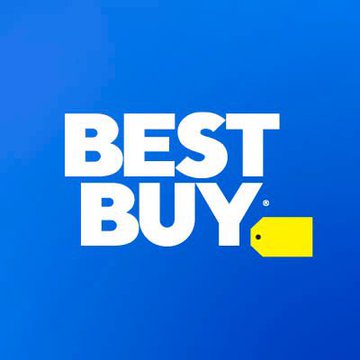 The image features a blue background with white text that reads "Best Buy" at the top. Below this, there's an advertisement for a product called the Tangem display, which is displayed on a Best Buy shelf. The product description states that it is a wallet designed by Tangem and delivers secure self-custody.
