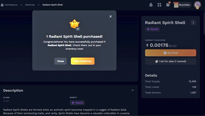 The image displays a screenshot of a computer screen with an online auction for collectible items, specifically for radiance shells. Radiance shells are virtual assets that can be used or bought using points in this gaming system called Myopia Coin (MC). The auction is open, and there is a post on the website discussing how to win these collectibles at once without having to bid one by one individually. In addition, the post suggests that players who successfully acquire all of the collectible parts will be rewarded with items, such as radiance shells or other desirable items in this game world called Atia. The primary focus should be on understanding how to maximize your points and acquire a full collection of radiance shells at once by following the instructions provided in the post.