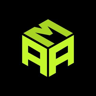 A bright green isometric logo featuring the letters 'RR' on a black background.