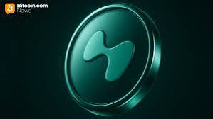 The image shows a close-up of a green coin with a wavy line, resembling a digital design element. The coin is placed against a dark background, and there's a small amount of text visible at the bottom of the image that reads "HYPE coin touched an all-time high above $62 on May 2026, currently on $72 and the explanation on offer was the one markets always reach for." This could indicate that the value of this particular coin is significantly higher than its current market price. The coin's design might be a deliberate attempt to create a sense of rarity or exclusivity in relation to its worth.