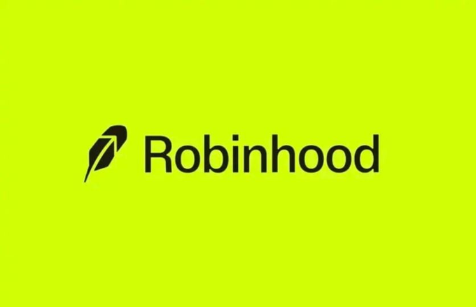 The image displays the Robinhood logo and wordmark in black against a vibrant green background. It visually reinforces the post's mention of Robinhood as a potential dominant player in the real-world asset (RWA) space, given its origins as a stock trading platform and its expanding crypto offerings.