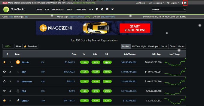 The image shows a computer screen displaying a website called CoinRocks.io, which has a banner advertisement for Bitcoin. The website features a table with various cryptocurrency prices displayed, including Bitcoin at $XRP Dethroned Ethereum 8 Years Ago And Became Top 2 In The World.
