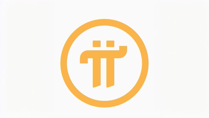 The orange Pi Network cryptocurrency logo on a white background.