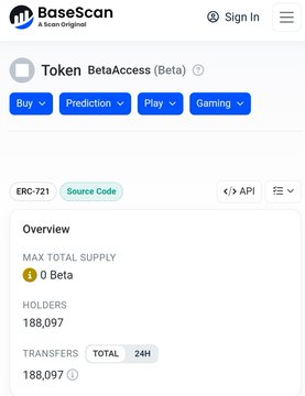 The image displays a screenshot of an app's interface showing that a Bitcoin NFT has been purchased for $0.37, which corresponds to 2,898,000 shares, distributed among approximately 188,000+ wallets holding this NFT. The post also discusses how this NFT could become a future airdrop criteria and what the implications are in terms of user participation or potential ICO opportunities.