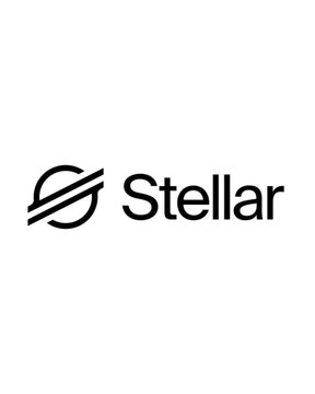 The logo for 'Stellar', displayed in black text with a stylized planetary symbol featuring diagonal lines across it on a white background.