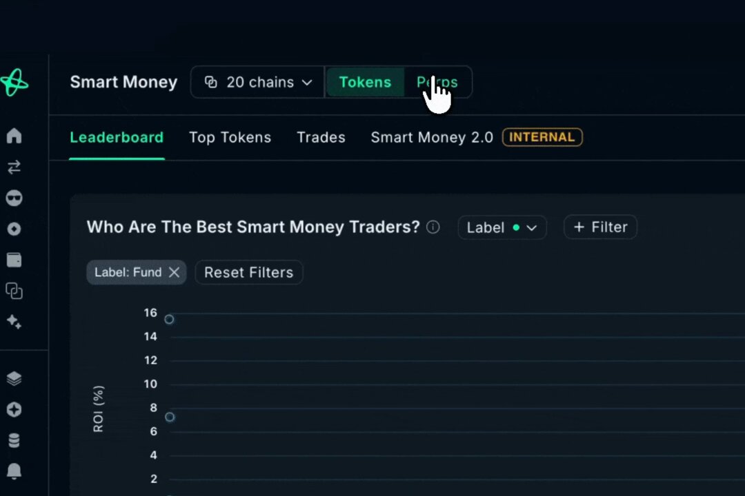 The image features a screenshot from an Excel sheet or dashboard displaying a list of smart money users who are among the best traders in terms of their PnL. The top trader at the moment is someone named Nansen, and they have rolled out a pretty robust suite of products for Hyper liquid.