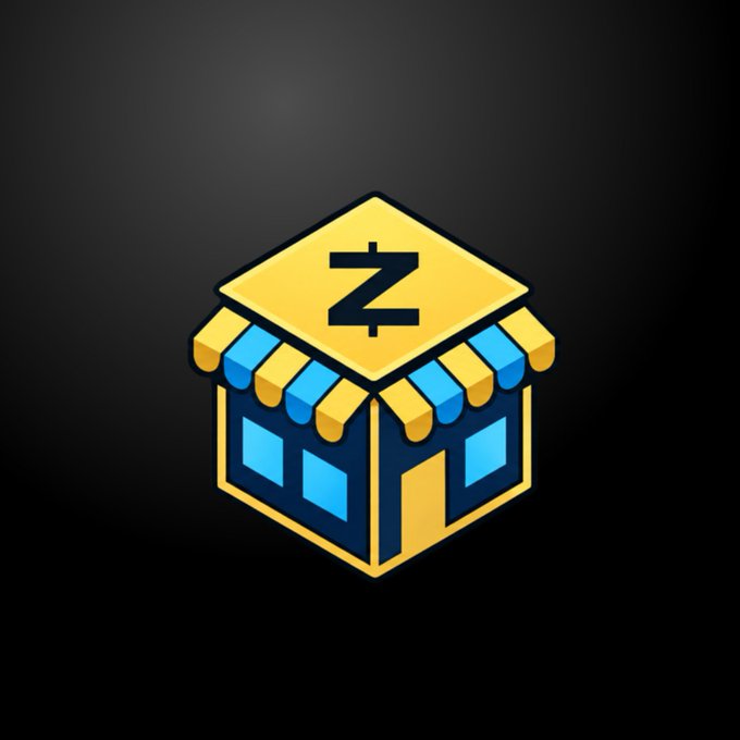 An illustrated icon of a small store building with a yellow roof, blue windows, and a large letter 'Z' on the roof against a dark background.
