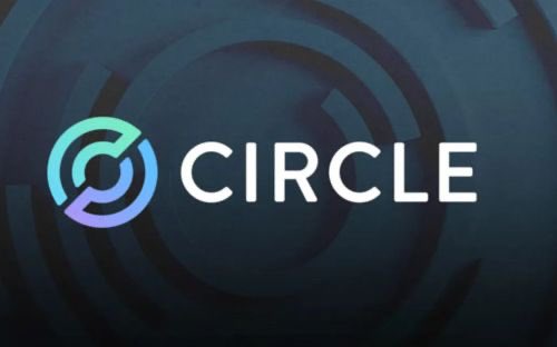 A logo for "CIRCLE" featuring a stylized gradient circular icon in cyan and purple on a dark blue background.