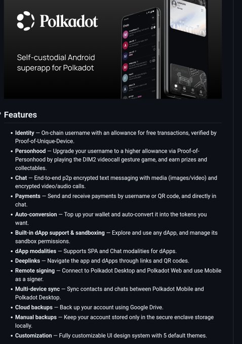 The image features a text-only screen of a webpage with information about the Poldot app. The screen mainly shows the header, which includes the title of the page, "Poldot", and the logo for the app, "Pol dot". Additionally, there are various other sections within the page that provide more details about the app, such as its features, how to install it, and how to use it. The image provides minimal information about the layout or design elements; however, the main focus remains on providing valuable content related to the Poldot app for users who might be interested in trying it out or learning more about its functionalities.