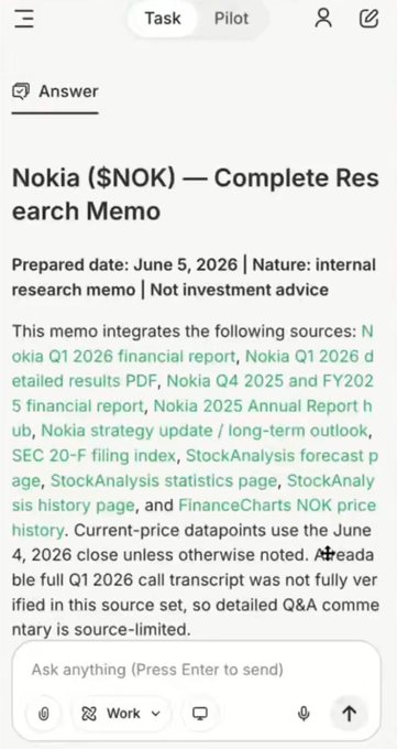 The image features a cellphone with the screen displaying a post from @okxchinese. It talks about the crypto-market, specifically mentioning that when crypto surges into US stocks or when US stocks RWA lands in crypto, it's about market trading and popularization. The post also touches upon the AI industry chain, which is another key aspect of cryptocurrency trading. The image contains a caption that reads: "Focus on what is in the image and how it relates to the post".