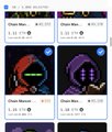 A mobile app store screenshot showing various app icons, including references to 'Gloxi Gang,' 'Rugs & Rattles,' 'Chibi Run,' and 'Toon Chaos.'
