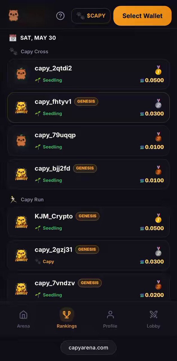 The image shows a cell phone screen displaying a list of names and numbers, possibly containing wallet addresses or social media handles. The text indicates that there are new contests going on today for the games "Solana" and "web3 gaming". The app is designed to send notifications about these contests directly to users' wallets.