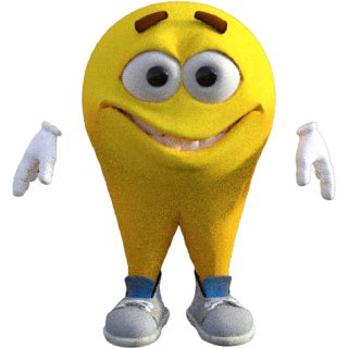 A 3D-rendered yellow smiley face character with arms and legs, wearing white gloves and sneakers, stands with hands outstretched in a welcoming or questioning gesture—mirroring the post's lighthearted tone about the cryptocurrency $LINK potentially breaking the $100 milestone and achieving an unlikely romantic outcome.