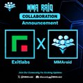 An MMA RAID collaboration announcement graphic featuring Exoslab and MMAroid logos with the text "Join the Community for Exciting Updates" and a Discord invite link.