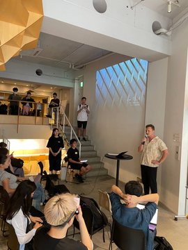 A speaker presents at the "Nansen × Superteam Japan | AI Workshop" held as a WebX 2026 side event on July 13th, with attendees seated in a modern indoor venue, while the accompanying post notes that Nansen CEO @ASvanevik came to Japan to share the company's vision for AI Agents.