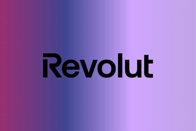 The image displays the "Revolut" logo in black text against a gradient purple and pink background. This visual accompanies the announcement that Revolut, Europe's largest fintech, will be ending support for USDT, with key deadlines for purchases, deposits, and withdrawals.