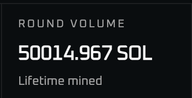 The image features a black square that displays some text related to cryptocurrency trading. It states that 50,000 SOL has been mined, meaning that 50,000 units of cryptocurrency have successfully been acquired. There is another amount that reads "4,800 $ZINC", which suggests there may be 4,800 units or virtual coins waiting for someone to mine. The image also provides information about the current price of Zinc at the time of mining and Bonanza's position in relation to this price.