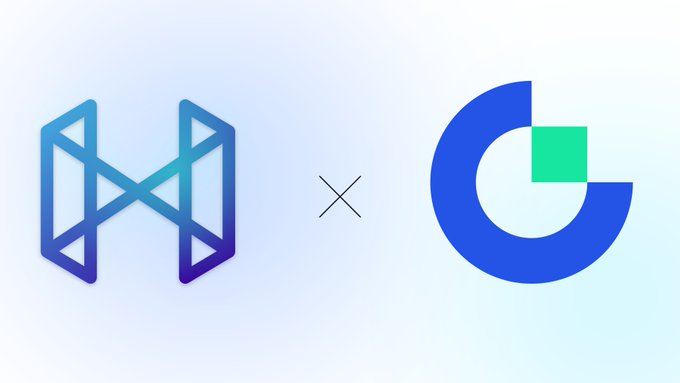 The image features a logo for Hashflow, which has two blue triangles connected by an x symbol. The background of the image is white with a light blue gradient effect. Below the logo, there's text that reads "Focus on what is in the image and how it relates to the post". This suggests that the image might be related to a discussion or promotion about Hashflow's liquidity offerings.