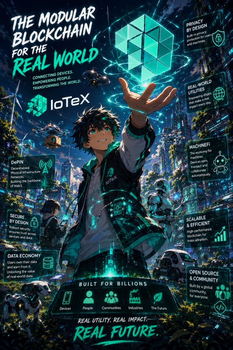 The image features an illustration of a man holding up a cube with green edges against a cityscape backdrop. The caption below the image reads "Big Summary: IoTeX Yap Hard Fork (v2.4.0 + v2.4.1) What was it? - The Yap Hard Fork is the most important IoTeX update in 2026. It was activated on June 8, 2021 at block 48,985,561."