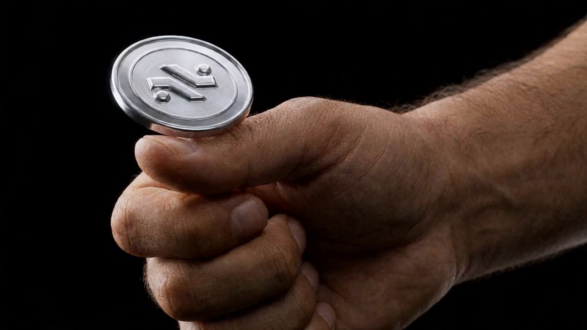 The image features a hand holding up a coin, which appears to be a digital currency token called Roxom Bitcoin Payday. The coin has a value of 1 dollar, as indicated by the text "Today is Roxom Bitcoin Payday Digital Credit is for everyone. So every week, we send it to someone from anywhere in the world." The post also mentions that this digital currency token is available for anyone who follows the account "@Roxom" and replies with their RoxID.
