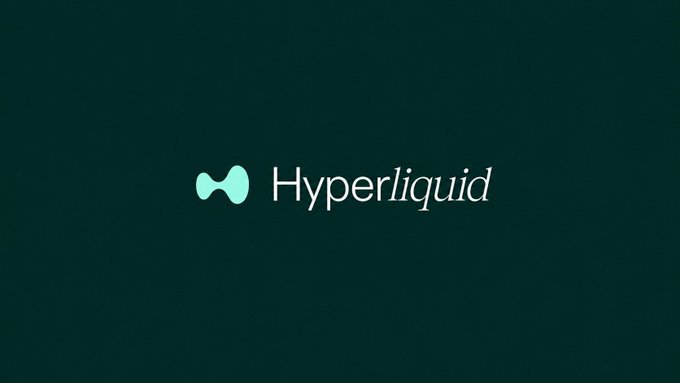 The image displays the Hyperliquid logo, featuring its distinctive mint-green droplet icon next to the wordmark on a dark teal background. The post describes ongoing negotiations between Hyperliquid and Kraken's parent company Payward for a potential U.S. market entry, with this branding image serving as a visual identifier for the cryptocurrency platform mentioned in the news.