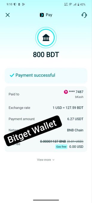The image shows a cell phone screen displaying information about a Bitget wallet, specifically related to exchanging Bitcoins for US dollars. The wallet allows users to exchange Bitcoins for US dollars at a rate of 1 Bitcoin equaling 0.79 US dollars. The user can view more details and rates from other exchanges by clicking on the "More" button in the bottom right corner of the screen.