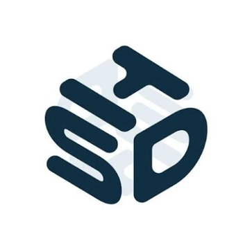 The image shows a stylized 3D cube logo featuring the letters "H" and "D" (likely representing "Hyperscale Data") in dark navy blue and light gray tones. The logo visually reinforces the post's news about Hyperscale Data's strategic move of selling 100 BTC to fund an AI data center in Michigan, aligning with the company's branding as a tech/data-focused enterprise.