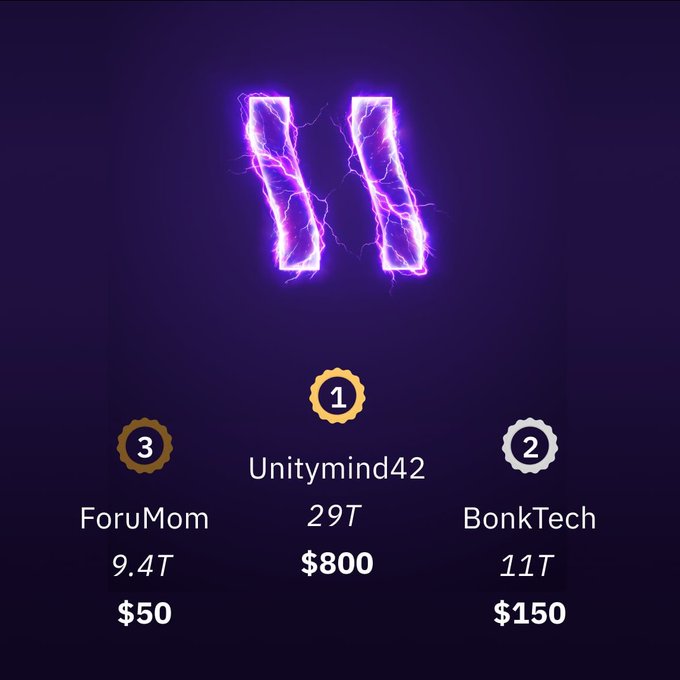 The image features a purple background with two identical arrows pointing at each other. In the top right corner of the image, there's a text box containing information about an advertisement related to hash rates or coin mining efforts by Braiins Hashpower. The advertisement offers a contest where participants can win $1,000 and possibly receive exclusive access to rare coins or a Try Your Luck package. This event seems directly linked to the purple arrows in the background, creating a sense of connection between the visual elements within the image.