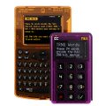 The image shows two Coldcard hardware cryptocurrency wallets displayed side by side against a white background—a black model on the left and a vibrant purple/magenta model on the right, both featuring small screens, physical keypads, and the Coldcard brand labeling.

These wallets relate to the accompanying post, which references "hack complaints" affecting the Coldcard device, suggesting the brand is pushing forward with new product releases or designs despite ongoing security concerns raised by users in the crypto community.