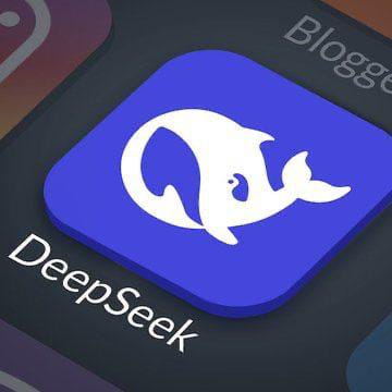 A close-up of the DeepSeek app icon displayed on a smartphone screen, featuring a white whale logo on a blue background with the label "DeepSeek" visible. The icon relates to the post announcing the release of DeepSeek's V4 models beta amid the intensifying AI price war.