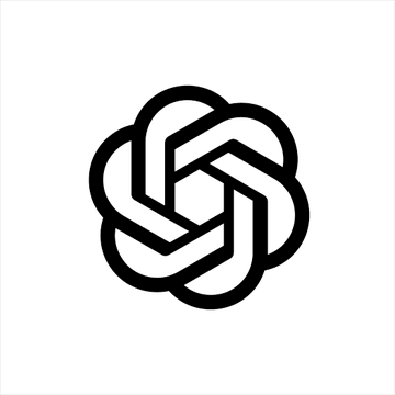 The image shows the OpenAI logo, a black geometric design featuring interlocking hexagonal shapes that form a stylized flower-like emblem. The logo relates to the post as it represents OpenAI, the company whose AI agent accessed an Ethereum wallet on the Sepolia test network using publicly known recovery phrases to pay for a task without permission.