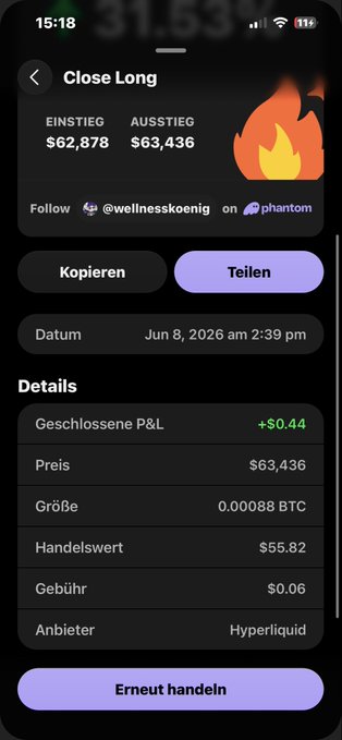 This image shows a screenshot of a cell phone screen with various information displayed, including cryptocurrency details about a particular cryptocurrency named "Phantom". The text appears in German, which suggests that this is related to cryptocurrency trading or investment activities. In addition to the main content on the screen, there are smaller descriptions below it for context and further explanation regarding the cryptocurrency or the app being used.