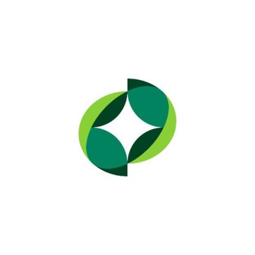 The image displays the Paxos logo, featuring a green circular design with intersecting leaf-like shapes forming a four-pointed star pattern at its center, visually representing the company's branding alongside the announcement of XRP being added to its Crypto Brokerage platform.