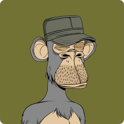 The image features a cartoon depiction of a monkey wearing a hat, possibly a military cap or a baseball cap with a funny expression. The monkey appears to be looking off into the distance with an unenthusiastic demeanor. The caption below the image reads "it's art it's culture it's a vibe bored ape yacht club". This suggests that the cartoon is likely meant as a form of humor, commentary or artistic expression rather than a serious representation of a person in a hat.