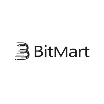The image displays the BitMart logo, featuring a stylized "B" with speed lines next to the wordmark "BitMart." This relates to the post about KOL and affiliate partnership opportunities, as BitMart is mentioned as one of the exchanges involved in the migration or partnership discussion being promoted.