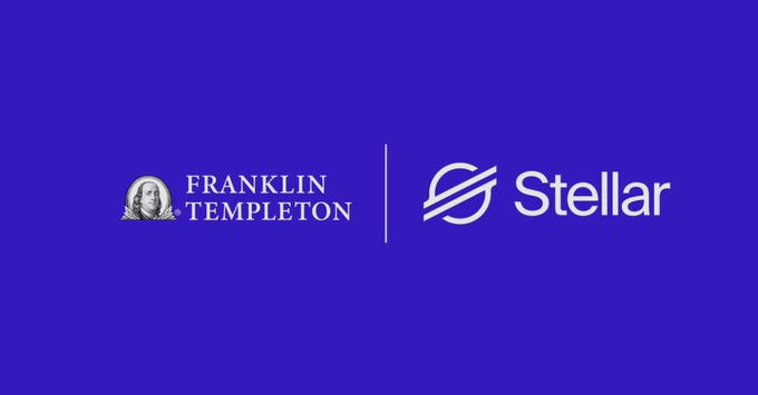 A blue graphic displays the logos for Franklin Templeton and Stellar side by side.