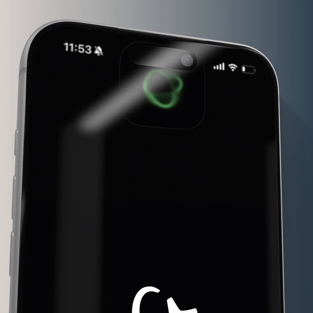 The image shows a black smartphone with a green light on its screen that appears to be an icon or logo for a mobile app called "Arbitrum". The phone's display features a message that reads "lol, what does grandma know about arbitrum, base, solana?". This message seems to be related to the post about Arbitrum and Bitcoin.
