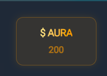 A dark badge graphic displays "$AURA" in bold orange text above the number "200," visually representing the 200 $AURA tokens the poster mentions earning from NucleusCodes Season 1, which they are weighing against the ongoing Season 2 and other campaigns.