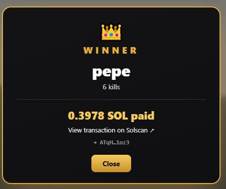 The image features a close-up of a sign with text that says " Winner" at the top, followed by a list of achievements or accomplishments written below. The title " solscan.io/tx/2VGfcMwNs5C ...".