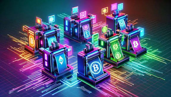 The image features a group of colorful cryptocurrency wallets placed on a neon-lit surface. The wallets are arranged in a circular pattern, with each one displaying different colors such as blue, green, purple, pink, orange, and yellow. The wallets appear to be made by Quip network, which is known for its innovative approach to securing digital assets. The post highlights the importance of using Quip's wallet to protect your funds from future quantum hackers, emphasizing the need for a fast and easy upgrade in crypto safety measures.