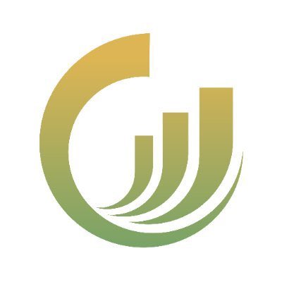 A logo consisting of a stylized 'G' with vertical bars inside, colored in a gradient from yellow-gold to green.