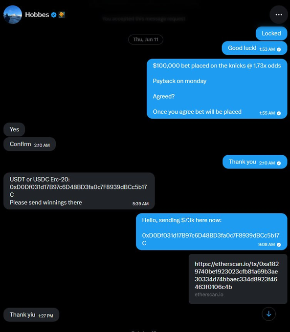 A black screen showing a series of conversations about betting and online poker. The main conversations involve three users - one named Hubbes, another as Bob, and another as Bobber. They are discussing their payoffs from playing a poker game that started on a specific date at 8AM. One person has already won $1000 in the game, while others are still participating or planning to join. This post highlights the excitement of winning money through online gambling events, with the users sharing their experiences and strategies for success.
