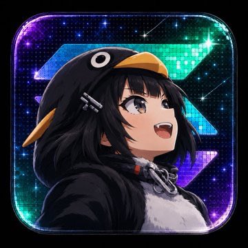 An anime-style penguin avatar with an excited expression is displayed in a cosmic purple and teal frame, likely representing the user "@Avni_Mohindra" mentioned in the post celebrating the success of the $bawls token on $sol.