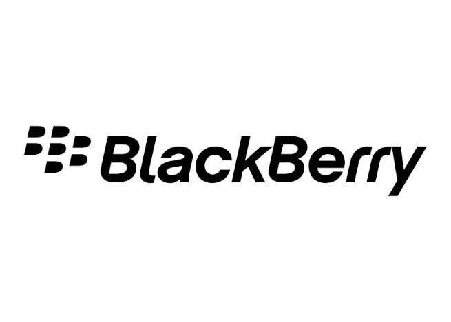The BlackBerry logo with its signature stylized berry icon displayed in black on a white background.