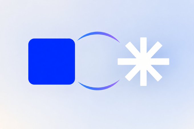 The Start.me app logo featuring a blue square, curved arc, and white asterisk symbol on a light blue background.