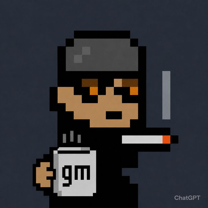 The image features a cartoon character wearing glasses and a hat, holding a cup of coffee while smoking a cigarette. The character appears to be a homie or a person with a unique appearance. The post about sleep tracking apps has been shared on social media platforms, such as Twitter and Instagram. It is important for the post to provide accurate information about the app being discussed, including its features, benefits, and how it can help users improve their sleep quality.