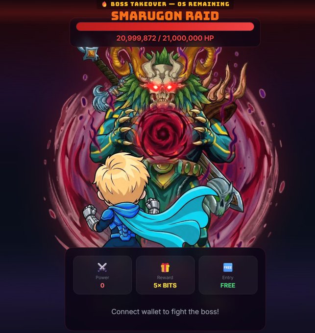 The image shows a colorful graphic that features two animated characters - one boy and one monster. The boy, dressed in blue armor, wields a sword and shield, ready for combat with the monster, which also has blue armor and a sword on its back. They are positioned within an abstract design resembling a wave or water spout.

The background of the image is dark, making the characters stand out prominently against it. The post's text suggests that this might be related to an event called "SupervctorFT", where one can gain power by joining and fighting with the monster. To participate in this activity, a connection must be made through a wallet linked to the "#SUPERVECTORFT" hashtag at 6 pm UTC (Eastern Standard Time).